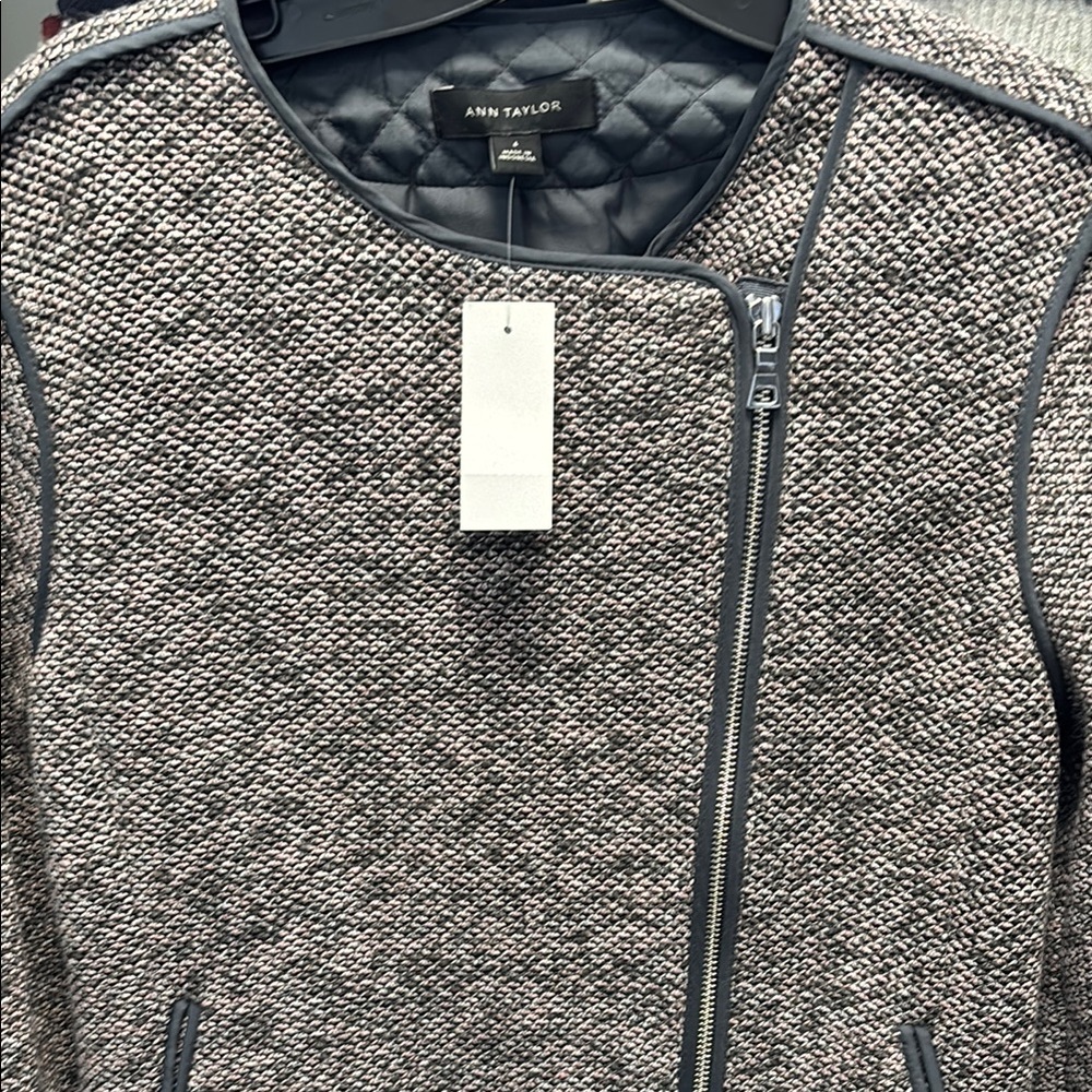 Ann Taylor NWT Tweed Biker Jacket - Picture 8 of 10